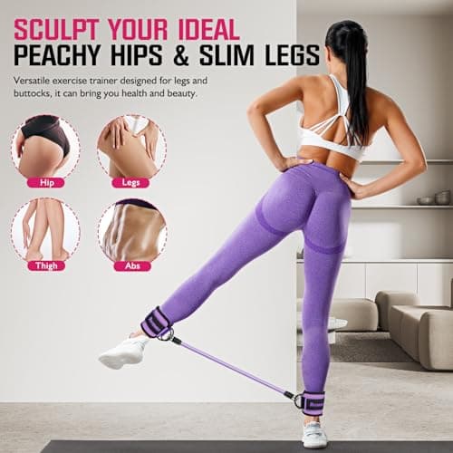 Ayombo Ankle Resistance Bands: Home Gym Glute Workout Gear, Leg Booty Fitness Equipment
