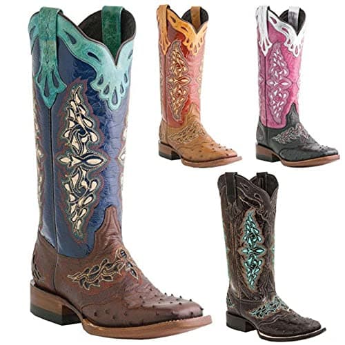 Women's Glitter Studded Rodeo Mid Calf Boots