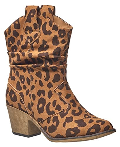 Charles Albert Women's Modern Western Cowboy Distressed Boot