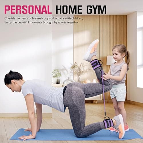 Ayombo Ankle Resistance Bands: Home Gym Glute Workout Gear, Leg Booty Fitness Equipment