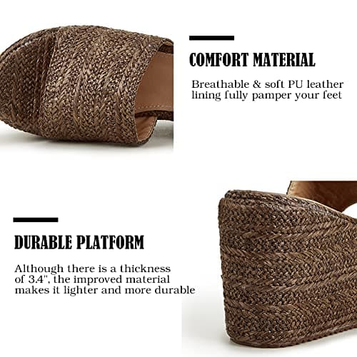 Women's Espadrille Wedge Platform Sandals