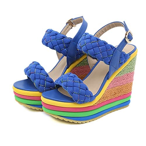 Colorful Boho Wedge Sandals for Women