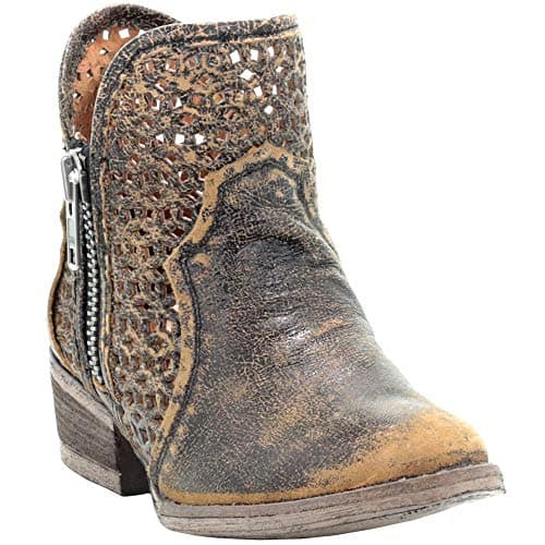 Women's Corral Boots Cut-Out Round Toe Booties