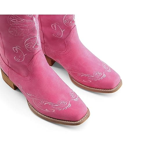 Dream Pairs Women's Embroidered Cowboy Cowgirl Boots for Theme Parties
