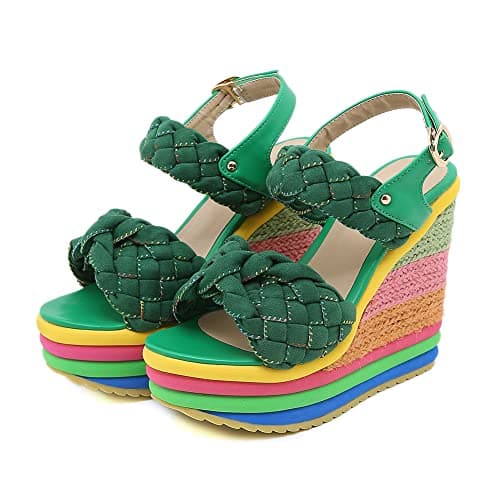 Colorful Boho Wedge Sandals for Women
