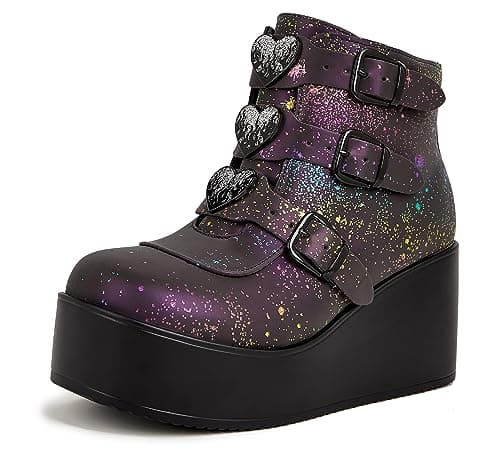 Platform Chunky Ankle Boots for Women