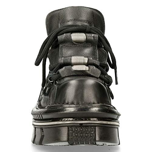 New Rock M-215-S6 Women's Goth Punk Black Metallic Platform Boots