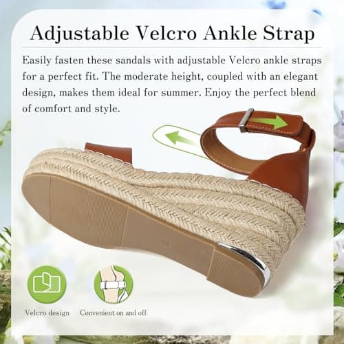 ziitop Women's Espadrille Wedge Sandals