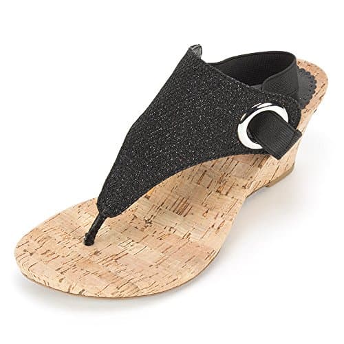 WHITE MOUNTAIN Women's Cork Wedge Sandal
