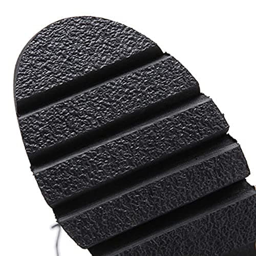 Mikarka Women's Studded Chain Ankle Boots - Chunky Heel Combat Booties