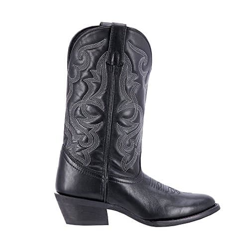 Black Laredo Maddie Embroidered Casual Boots - Mid Calf Low Heel