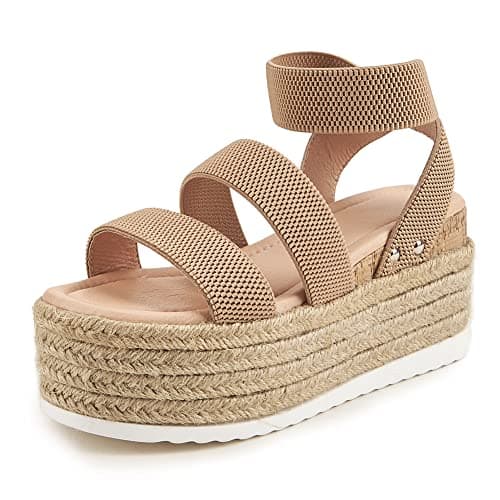 Women's Platform Espadrille Sandals for Casual Summer Wear
