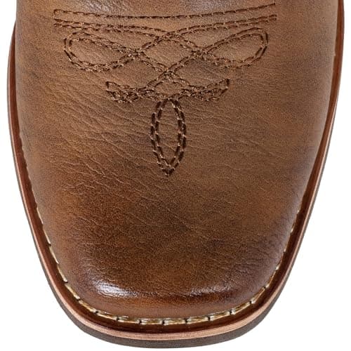 SheSole Women's Brown Square Toe Western Cowboy Boots