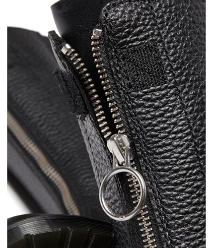 Dr. Martens Women's Front Zip Leather Mid Calf Boots