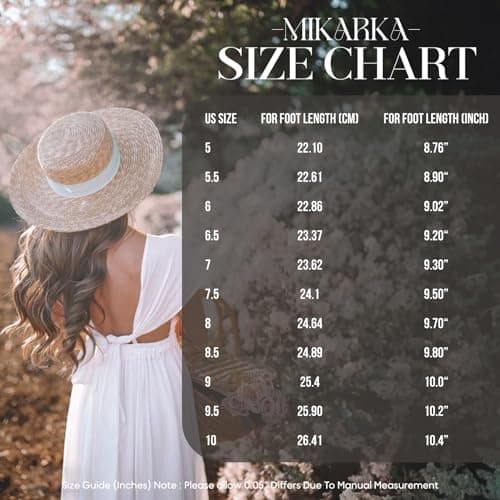 Mikarka Women's Dressy Summer Slip-On Cork Platform Sandals