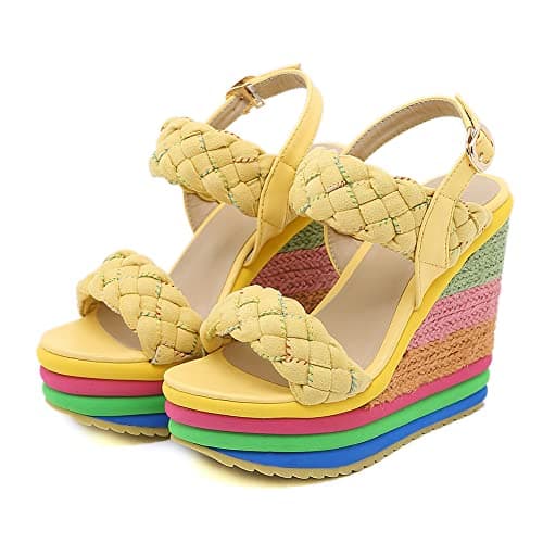 Colorful Boho Wedge Sandals for Women