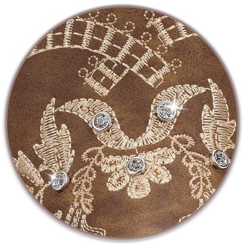 RivalranWestern Embroidered Cowgirl Boots with Sparkly Rhinestones