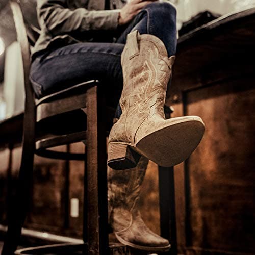 HISEA Rollda Cowboy Boots for Women
