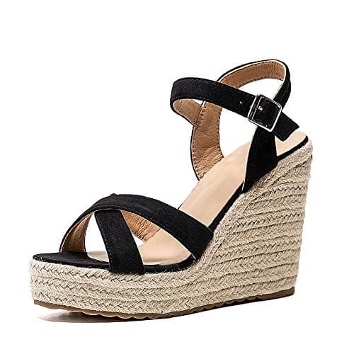VICKI·VICKI Women's Wedge Ankle Strap Platform Sandals