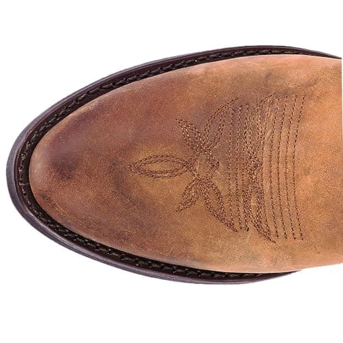 Laredo Bridget Embroidered Brown Mid Calf Casual Boots