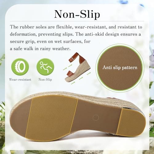 ziitop Women's Espadrille Wedge Sandals