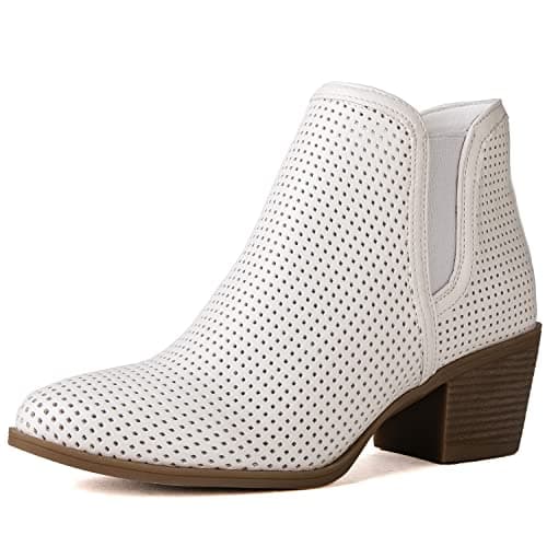 GLOBALWIN Women's Pull-On Ankle Boots Western Cowboy Cowgirl Style