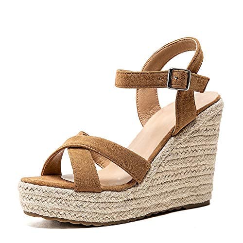 VICKI·VICKI Women's Wedge Ankle Strap Platform Sandals