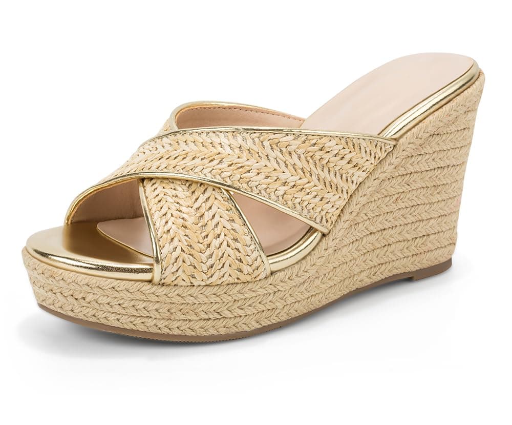 Women's Wedge Slip-On Sandals for Summer