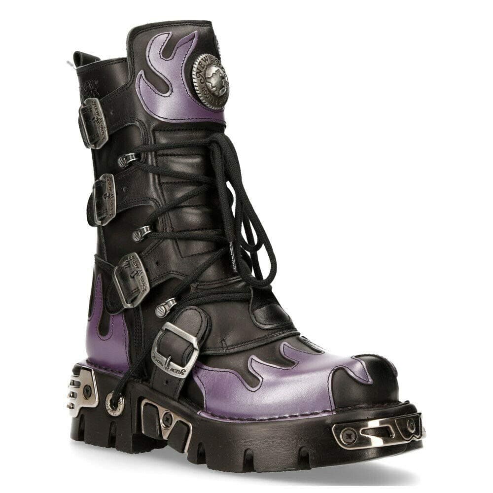 Goth Punk Metallic Boots for Women | New Rock 591