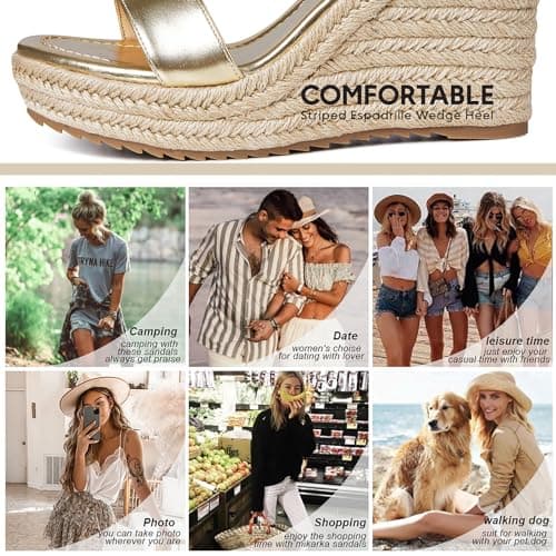 Women's Espadrille Wedge Sandals