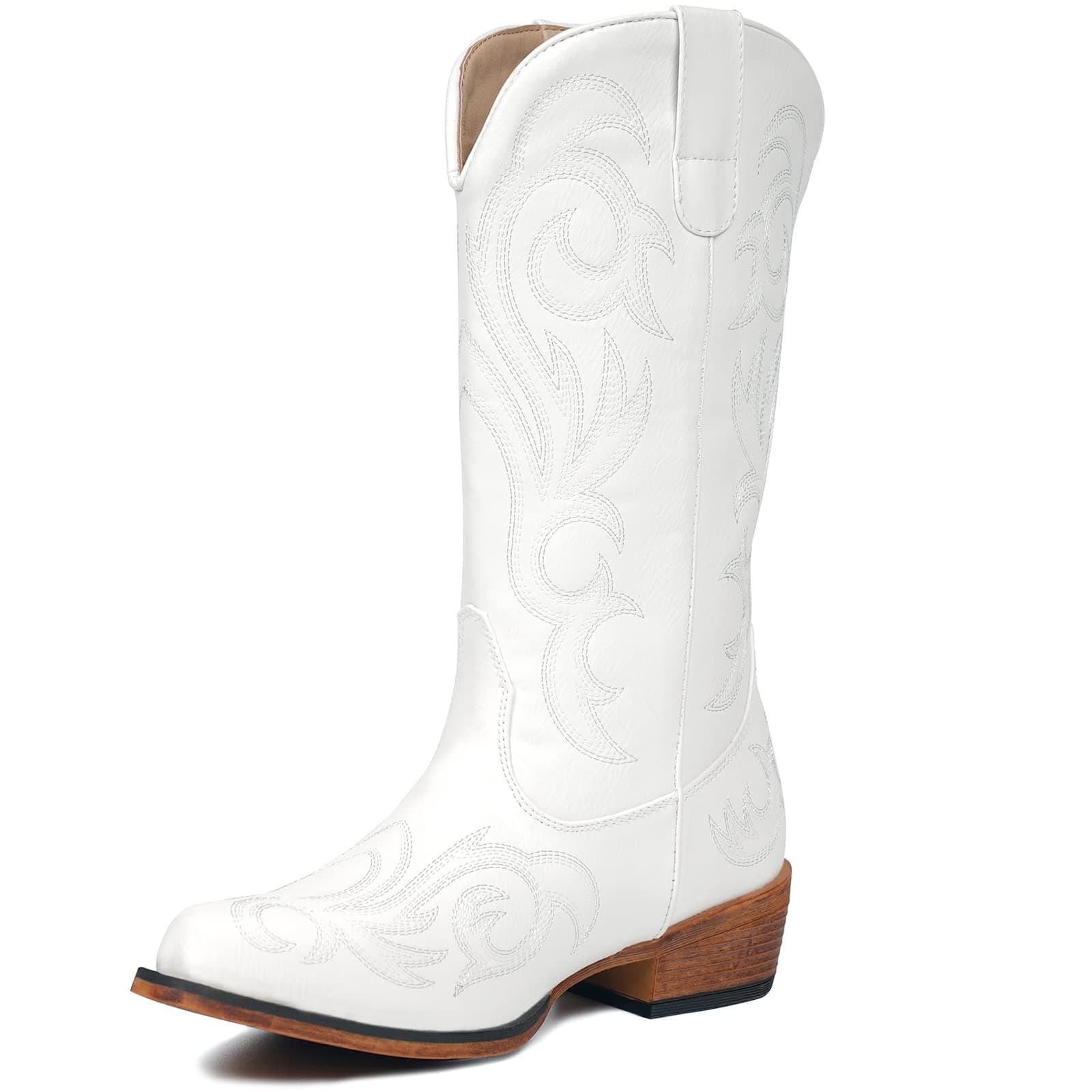 IUV Women's Pointy Toe Western Cowgirl Boots