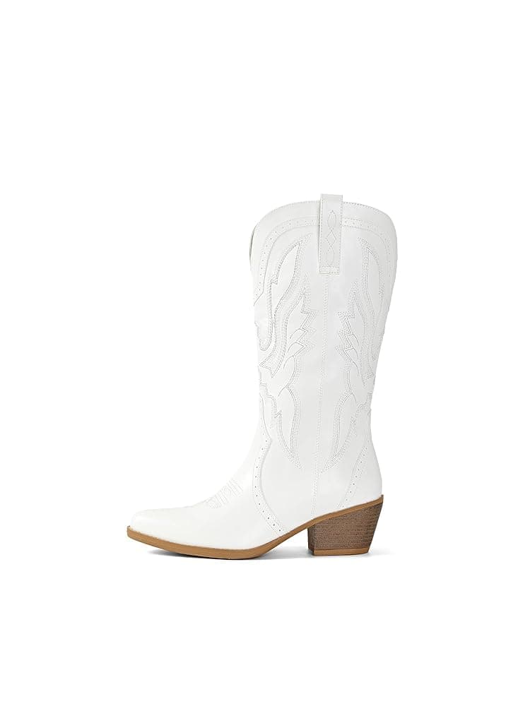 Western Cowgirl Boots - Fashion Pointy Toe Skemic Boots