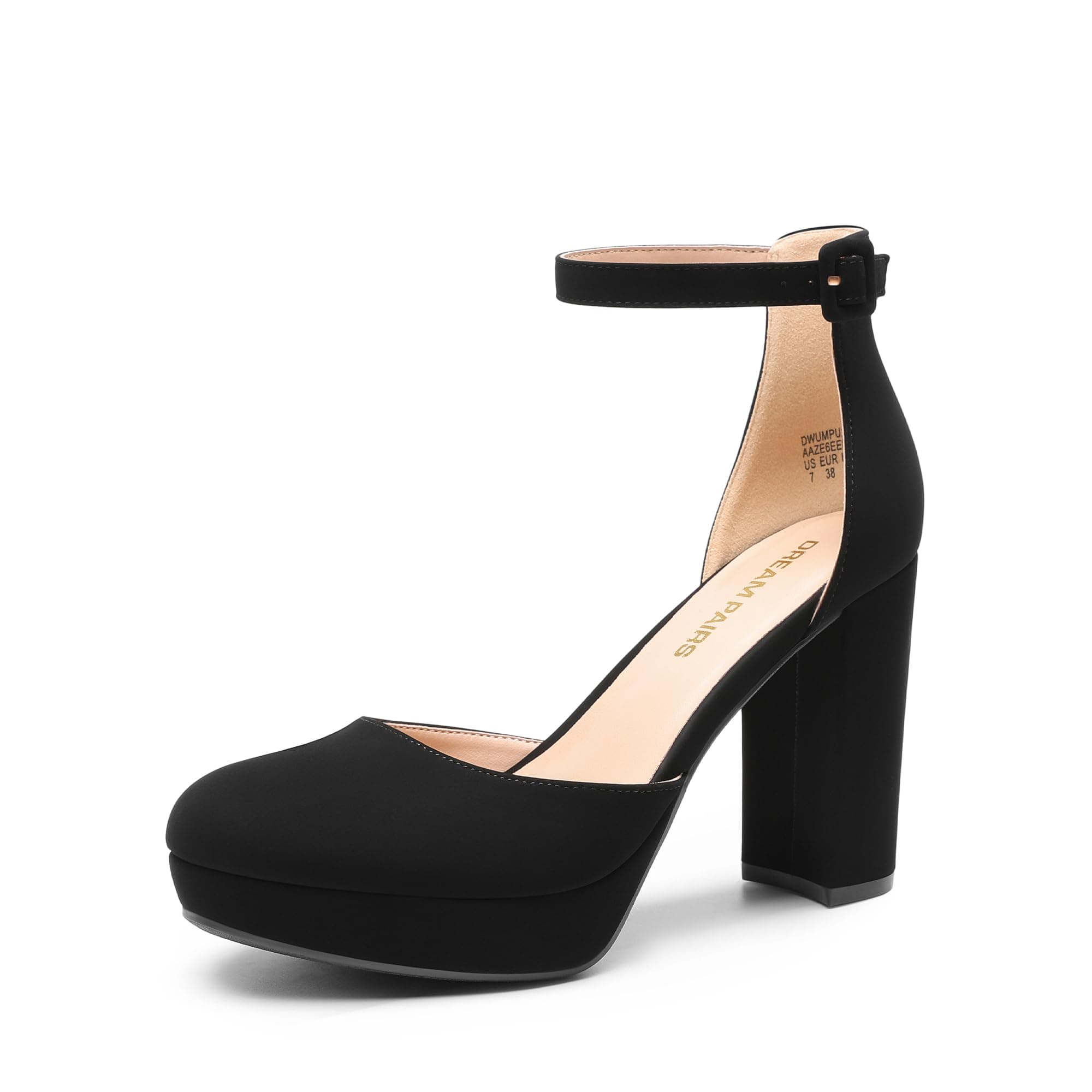 Dream Pairs Women's Chunky Heel Bridal Party Wedding Shoes