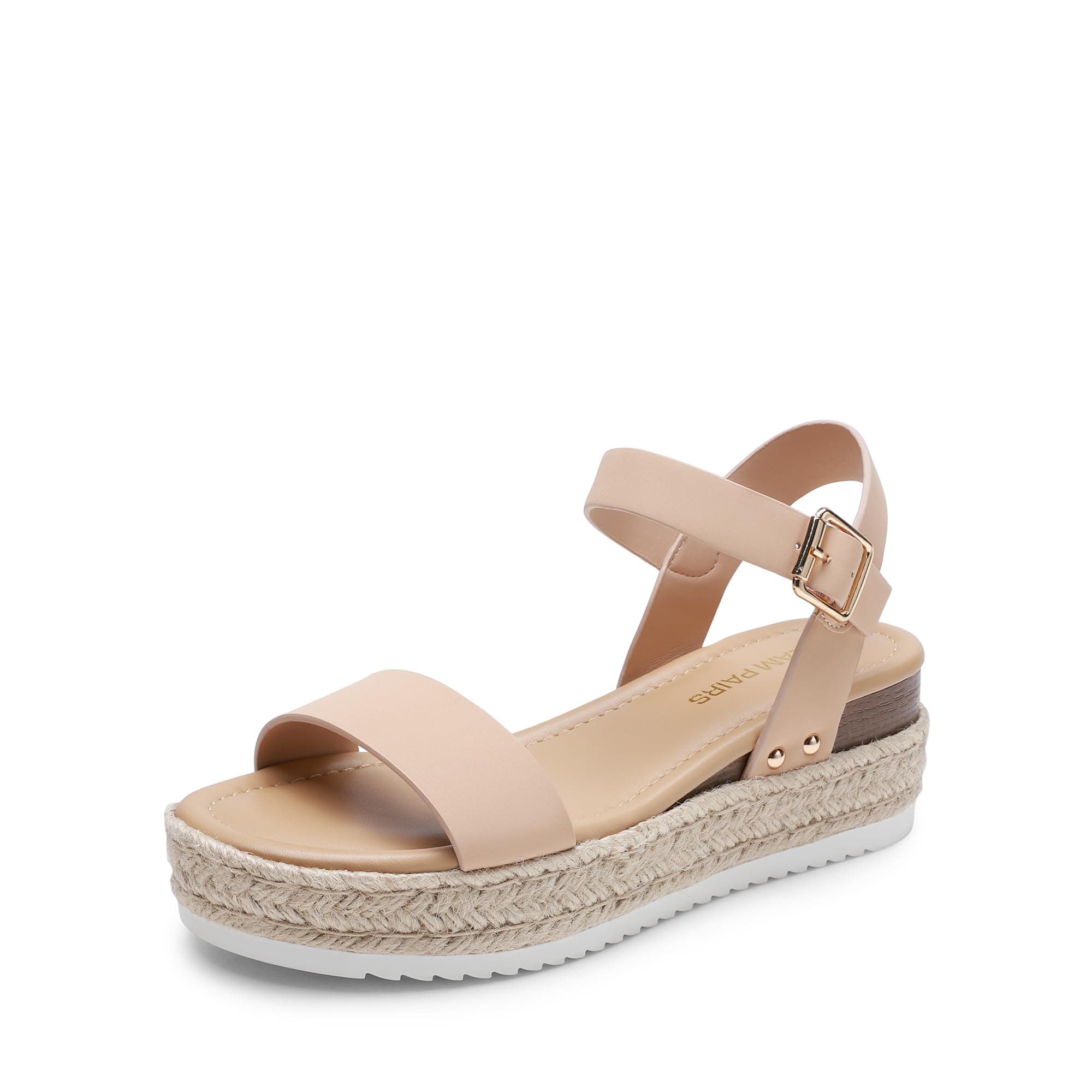 DREAM PAIRS Women's Comfortable Wedge Espadrille Sandals, Open Toe Summer Dress Up Casual