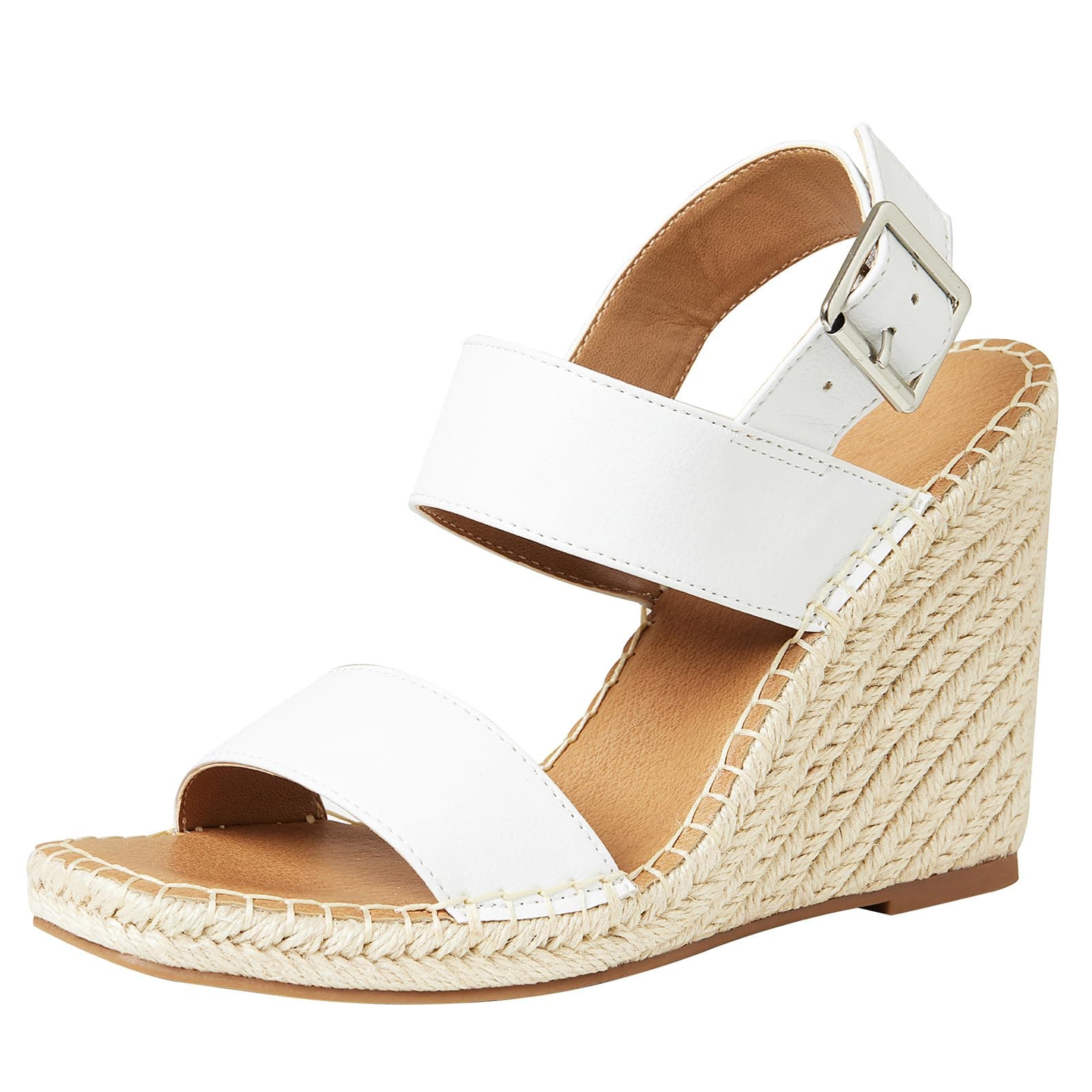 Women's Platform Wedge Sandals with Ankle Strap