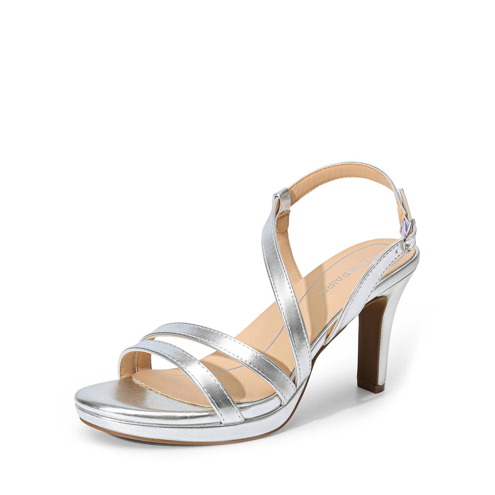 Dream Pairs Women's Comfortable Strappy Heel Sandals with Adjustable Strap