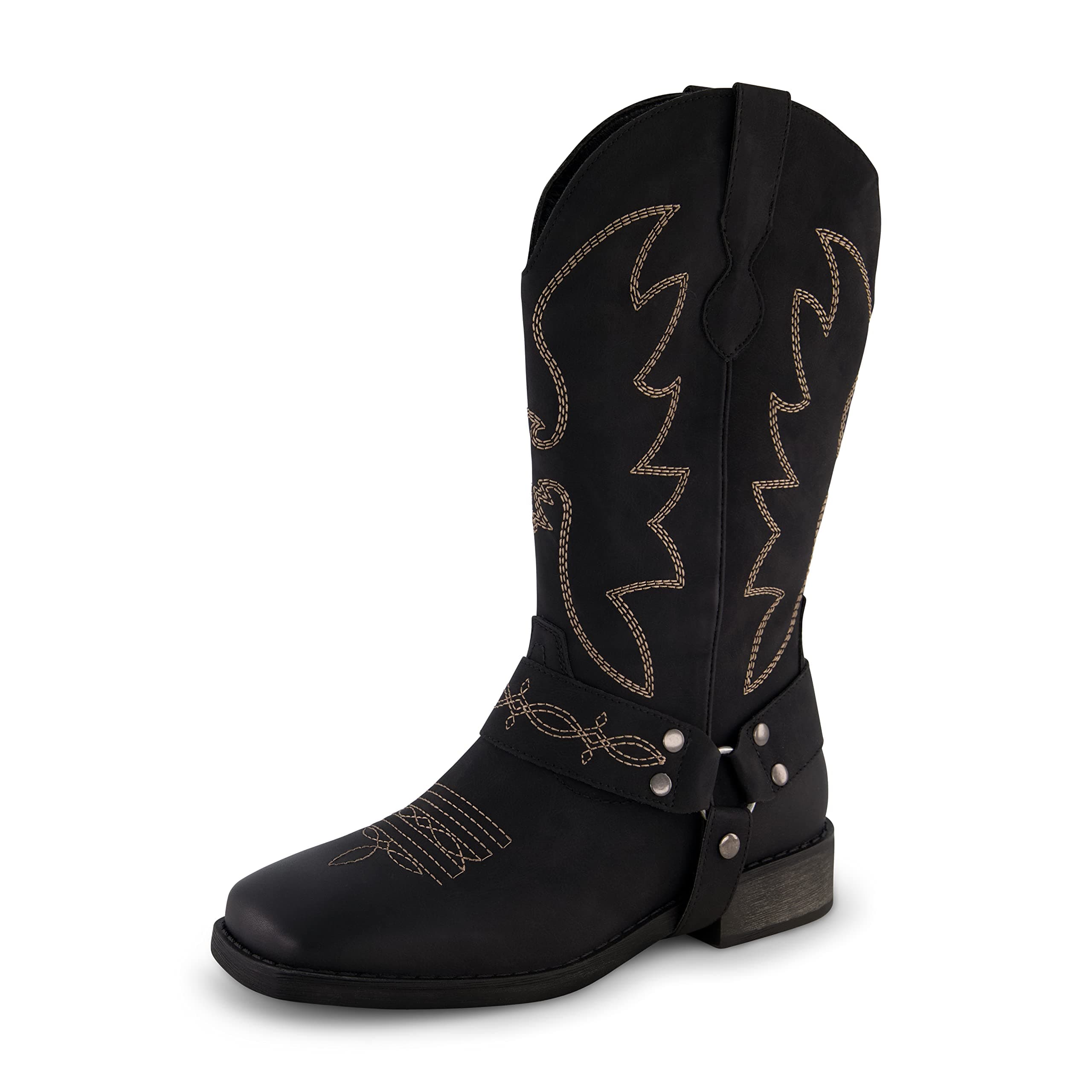 CUSHIONAIRE Women's Mustang Western Boot with Memory Foam, Wide Widths Available
