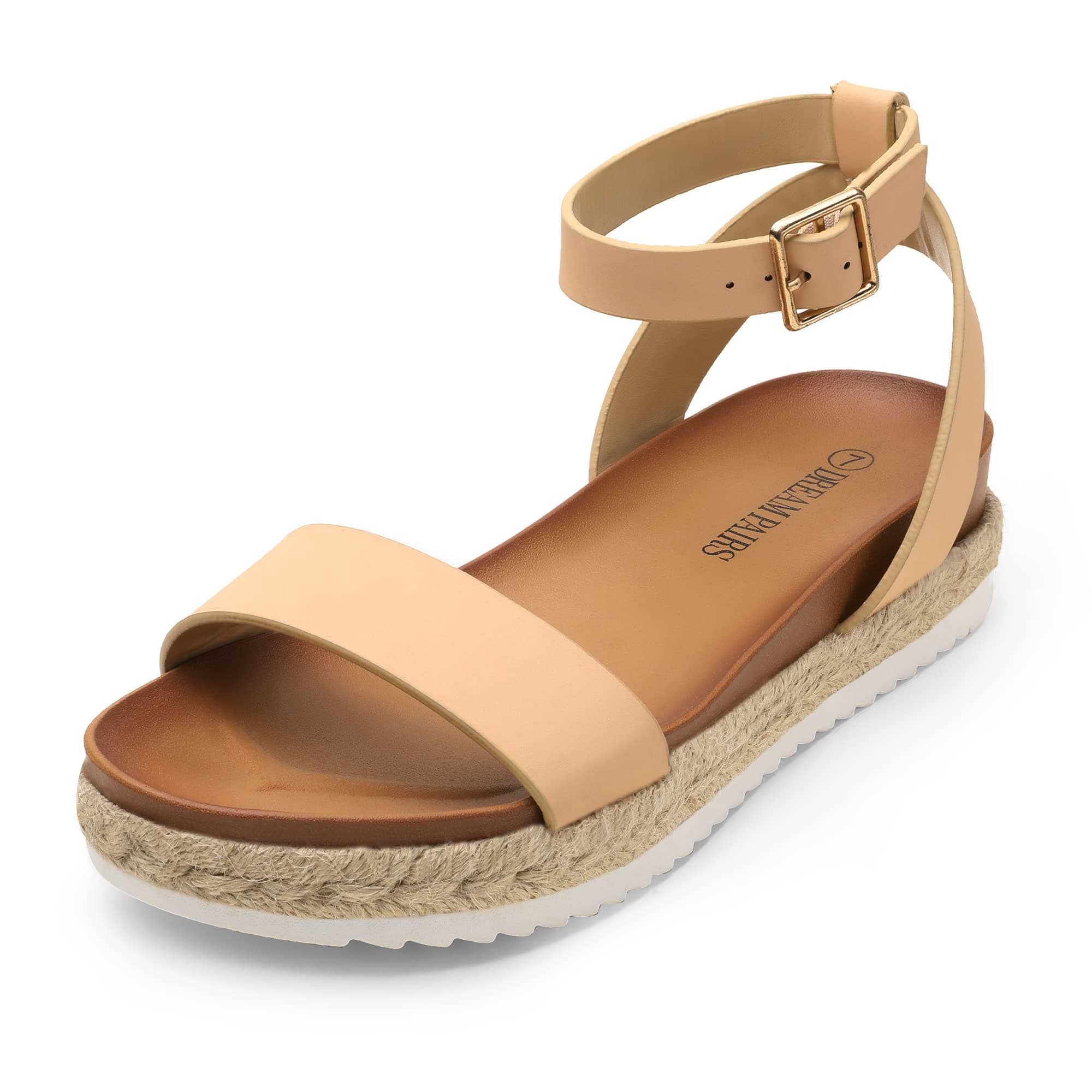 Dream Pairs Women's Comfortable Open Toe Espadrille Wedge Sandals