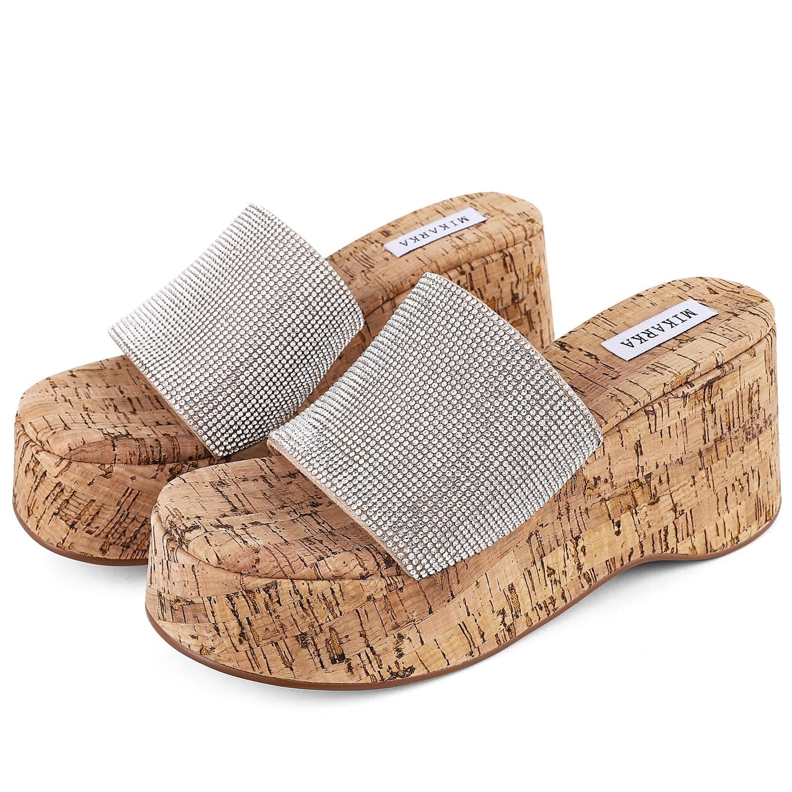 Women's Cork Platform Sandals: Dressy Summer and Casual Beach Style